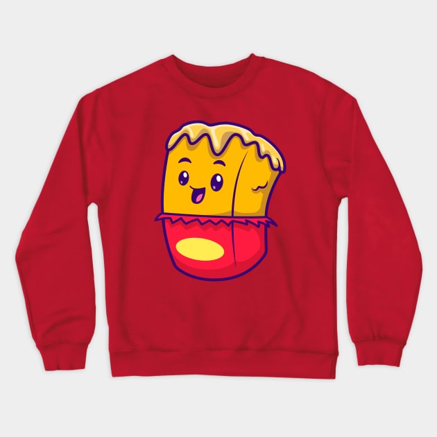 Cute Butter Character Cartoon Crewneck Sweatshirt by Catalyst Labs